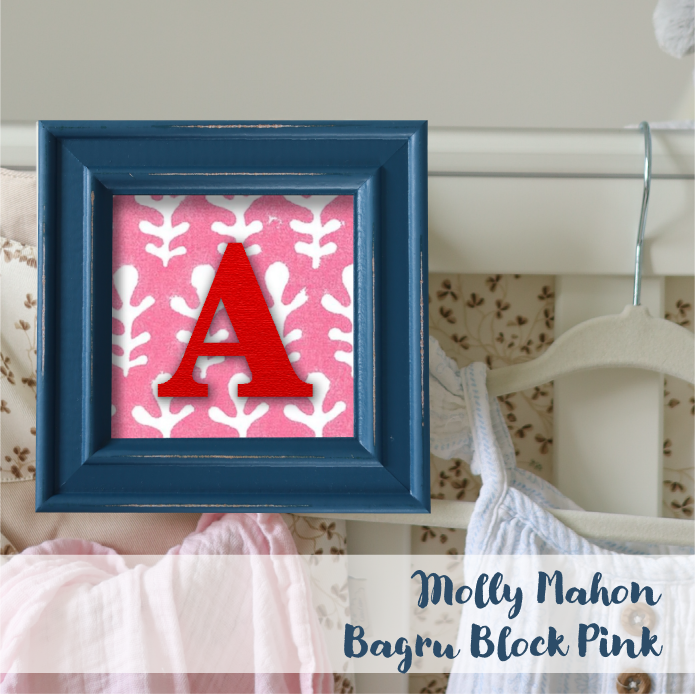 Blue Frame - Block Print