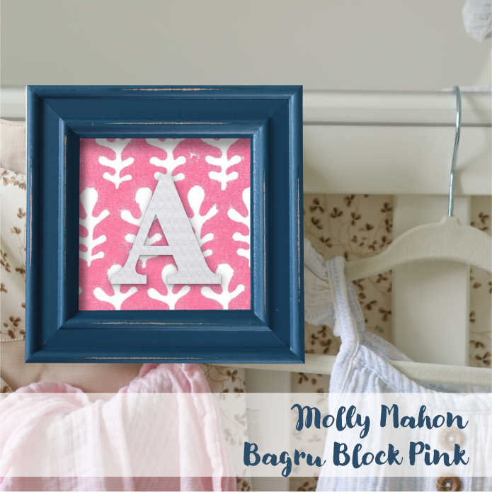 Blue Frame - Block Print