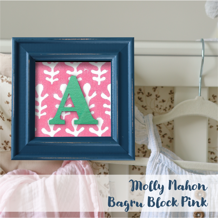 Blue Frame - Block Print