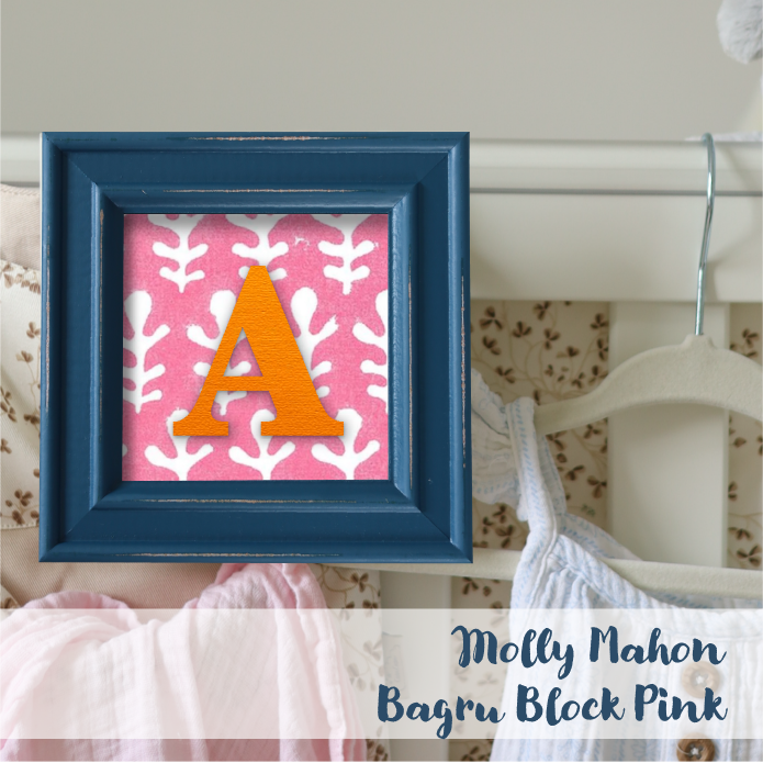 Blue Frame - Block Print