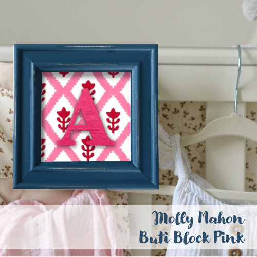 Blue Frame - Block Print