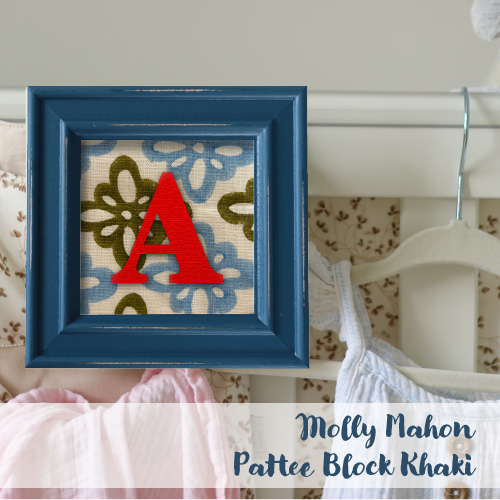 Blue Frame - Block Print
