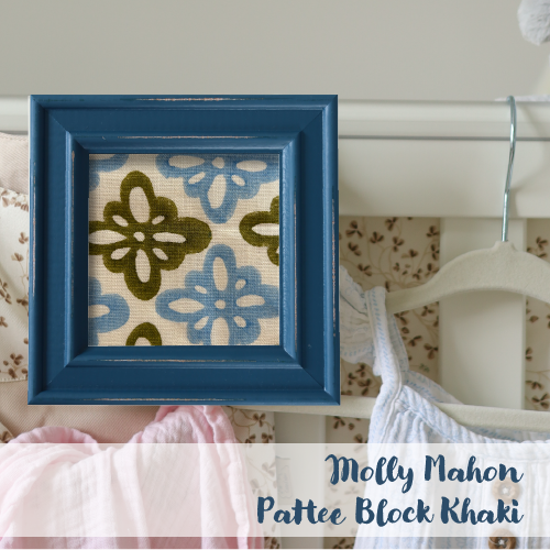 Blue Frame - Block Print