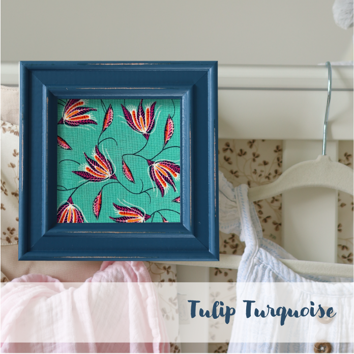 Blue Frame - Floral