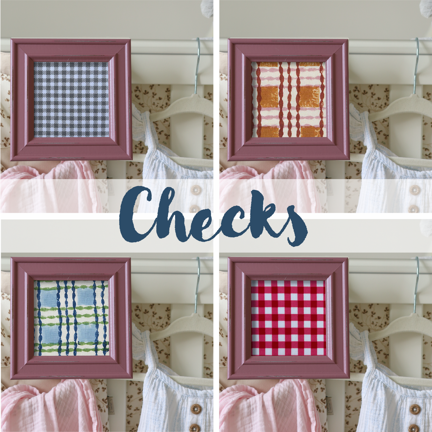 Pink Frame - Checks