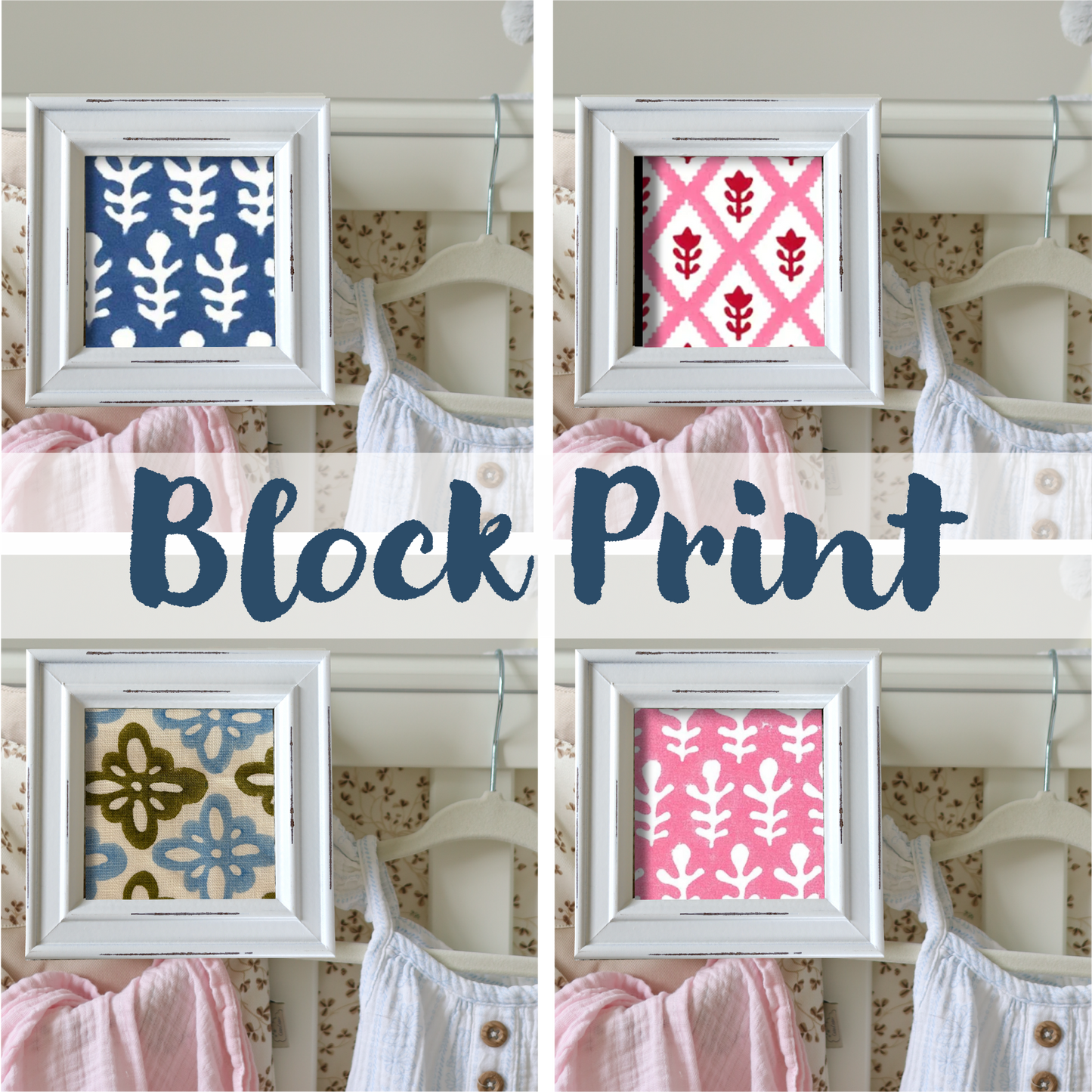 White Frame - Block Print