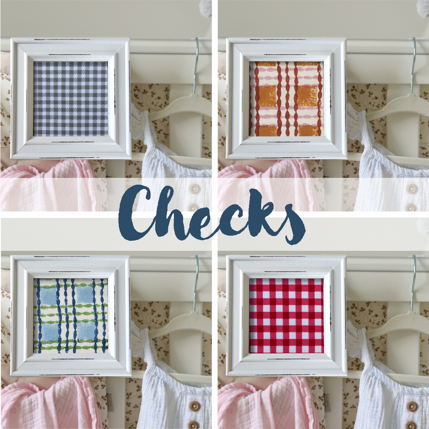 White Frame -Checks
