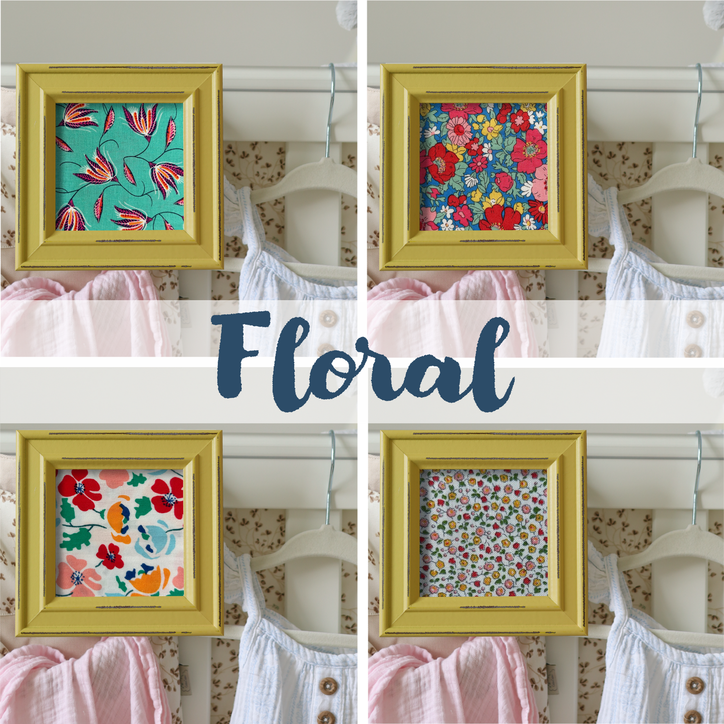 Yellow Frame - Floral