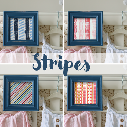 Blue Frame - Stripes