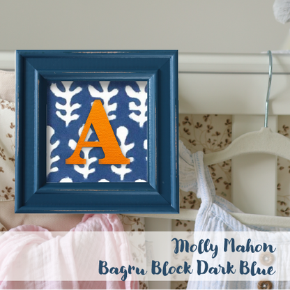 Blue Frame - Block Print