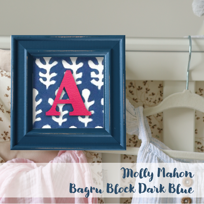Blue Frame - Block Print