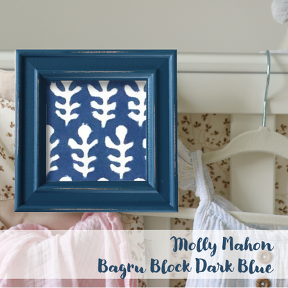 Blue Frame - Block Print