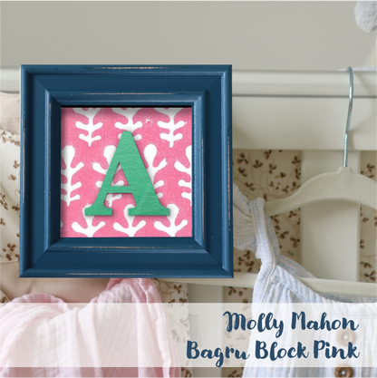Blue Frame - Block Print