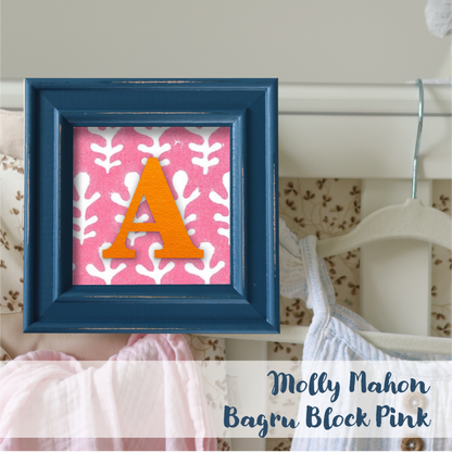 Blue Frame - Block Print