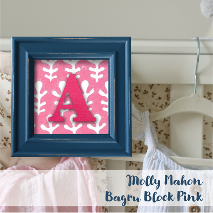Blue Frame - Block Print