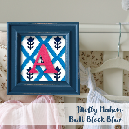 Blue Frame - Block Print