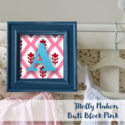 Blue Frame - Block Print