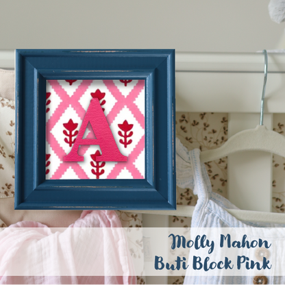 Blue Frame - Block Print