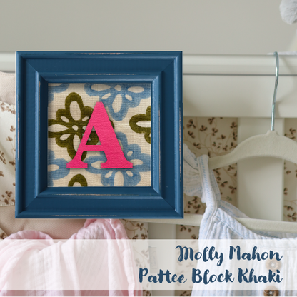 Blue Frame - Block Print