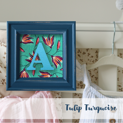 Blue Frame - Floral
