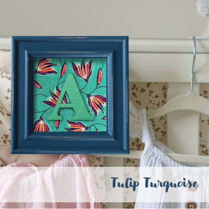Blue Frame - Floral