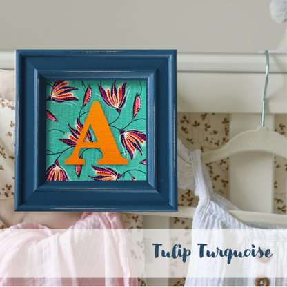 Blue Frame - Floral