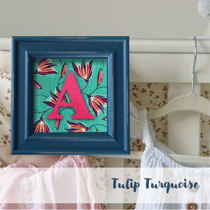 Blue Frame - Floral