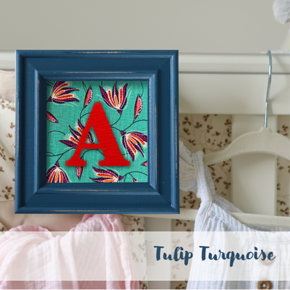 Blue Frame - Floral