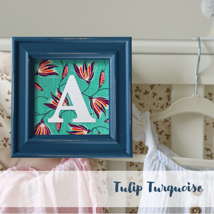 Blue Frame - Floral