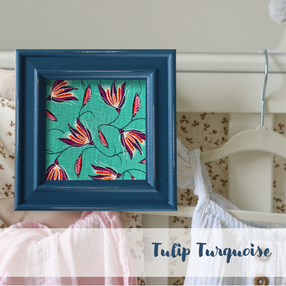 Blue Frame - Floral