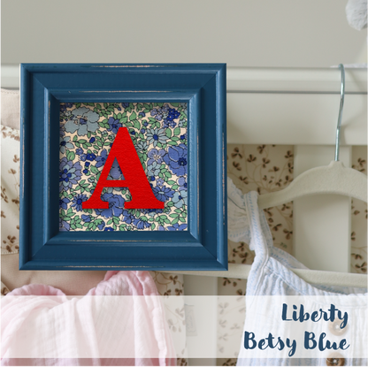 Blue Frame - Floral