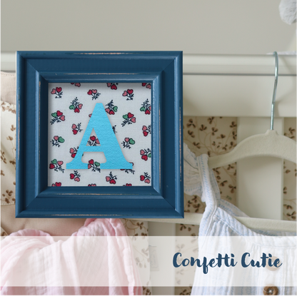 Blue Frame - Floral
