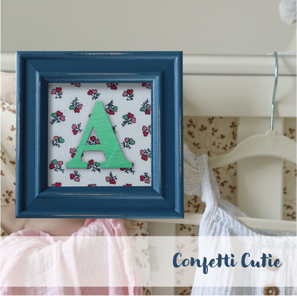 Blue Frame - Floral
