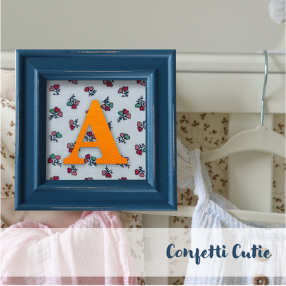 Blue Frame - Floral