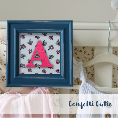 Blue Frame - Floral