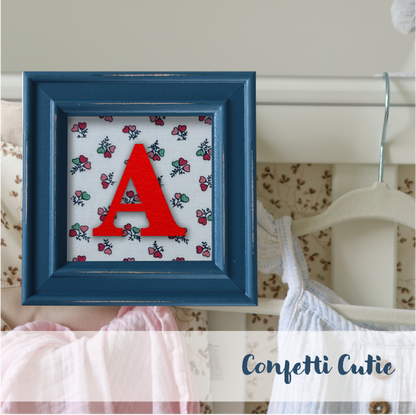 Blue Frame - Floral