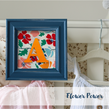 Blue Frame - Floral