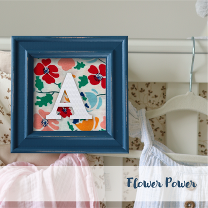 Blue Frame - Floral