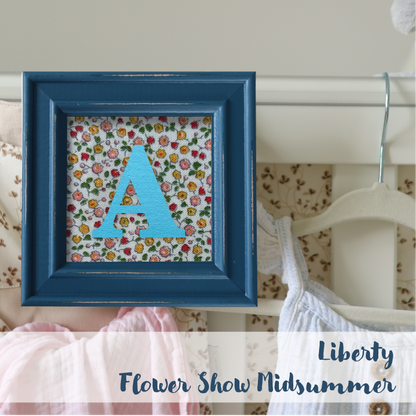 Blue Frame - Floral
