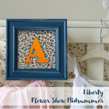 Blue Frame - Floral