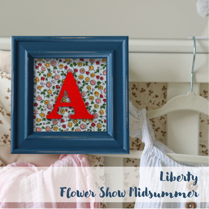 Blue Frame - Floral