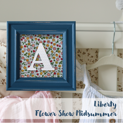 Blue Frame - Floral
