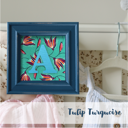 Blue Frame - Floral