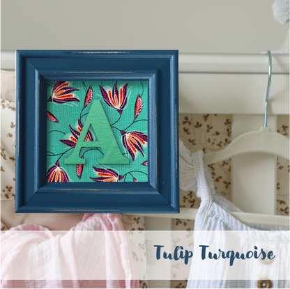 Blue Frame - Floral