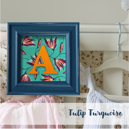 Blue Frame - Floral
