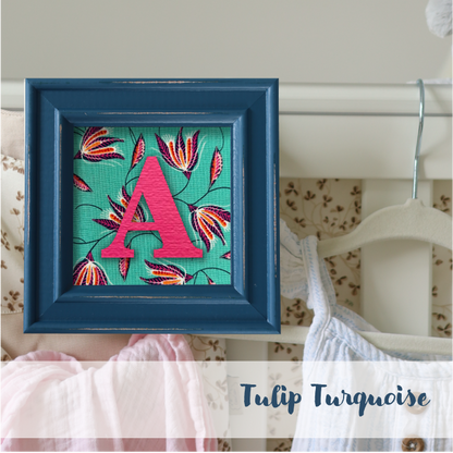 Blue Frame - Floral