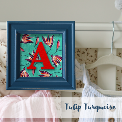 Blue Frame - Floral