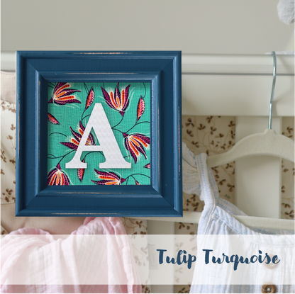 Blue Frame - Floral