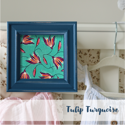 Blue Frame - Floral