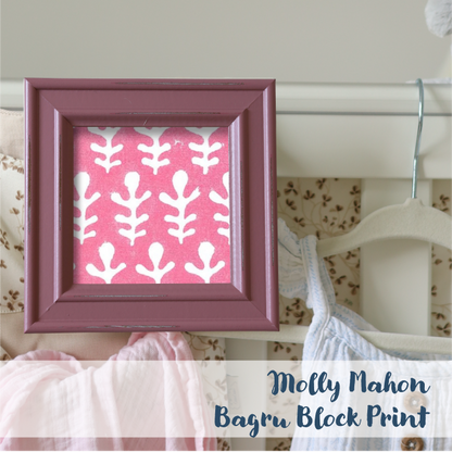 Pink Frame - Block Print